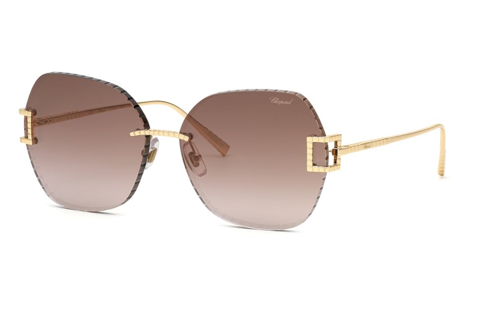 Chopard SCHG31M - 300G - 64 Sonnenbrillen Gold (glänzendes Roségold) Rahmenlos (in der Luft befestigt)