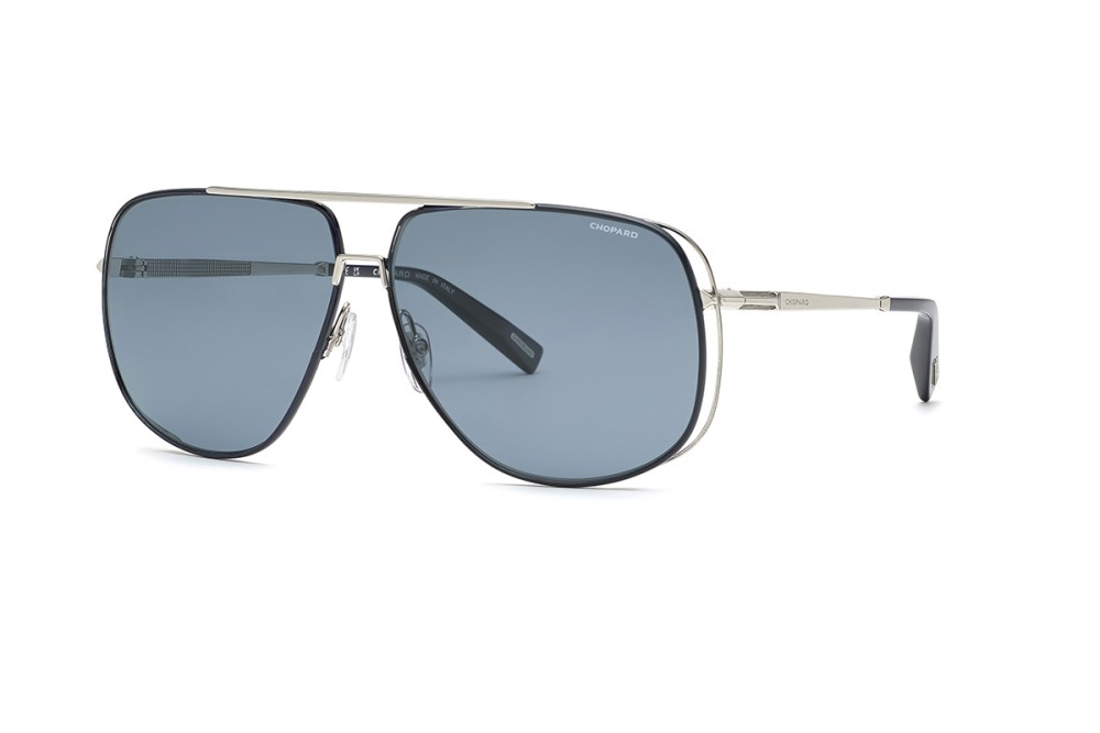 Chopard SCHG91 WOOD - E70P - 65 - MIT POLARISIERTEN GLÄSERN Sonnenbrillen Pilot (Aviator)