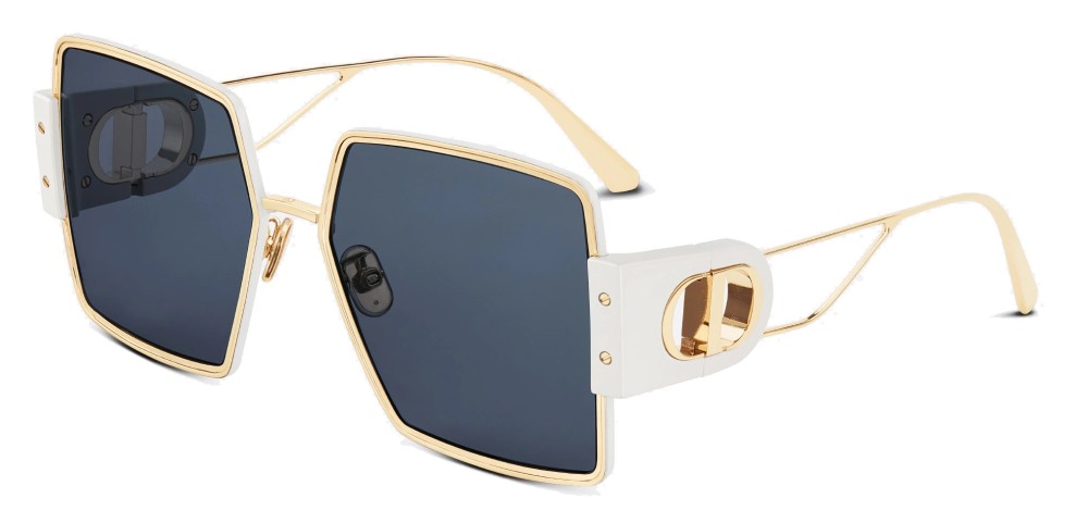 Dior 30 MONTAIGNE S4U - B6B0 B - 57 Sonnenbrillen Gold, Weiß Eckig