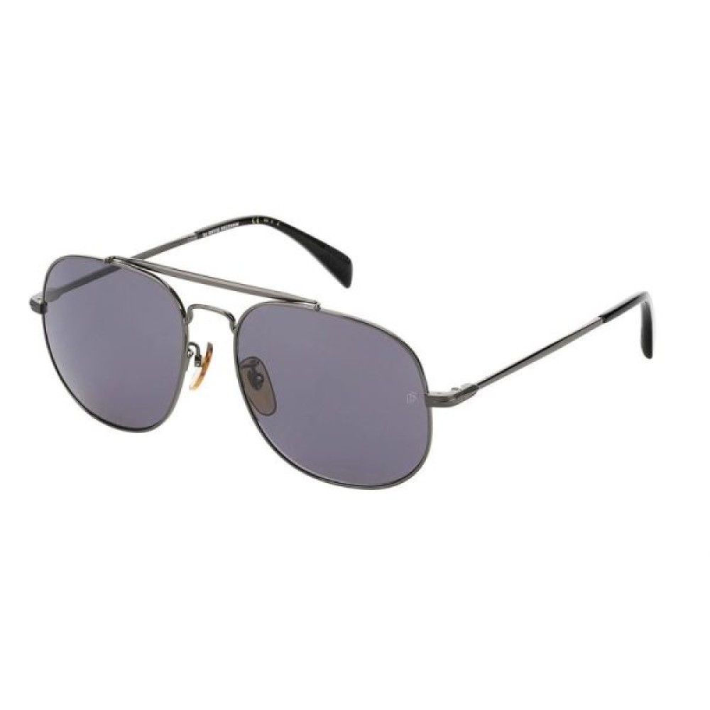 David Beckham DB 7004/S - V81M9 - 57 - MIT POLARISIERTEN GLÄSERN Sonnenbrillen Grau Pilot (Aviator)