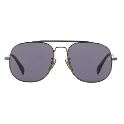 David Beckham DB 7004/S - V81M9 - 57 - MIT POLARISIERTEN GLÄSERN Sonnenbrillen Grau Pilot (Aviator)