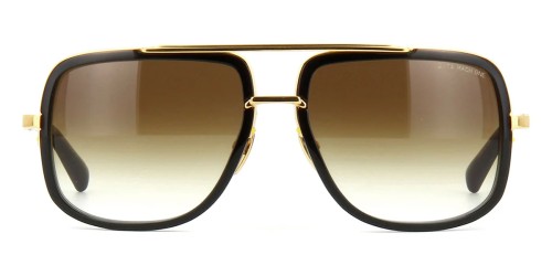 Dita MACH ONE DRX-2030 TITANIUM - B - 59 Sonnenbrillen Gold, Schwarz Pilot (Aviator)