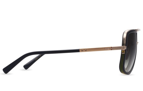 Dita MACH ONE DRX-2030 TITANIUM - F - 59 Sonnenbrillen Gold, Schwarz Pilot (Aviator)