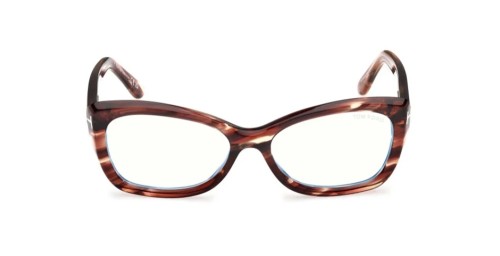 Tom Ford TF6046-B - 055 - 55 - MIT BLAU-VIOLETTEM LICHTFILTER-GLÄSERN Brillenfassungen Havana