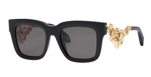 Roberto Cavalli SRC041 - 0700 - 52 Sonnenbrillen Schwarz Quadratisch