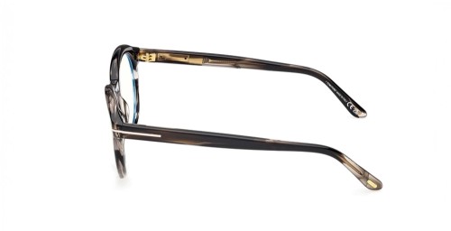 Tom Ford TF6061-B - 056 - 50 - MIT BLAU-VIOLETTEM LICHTFILTER-GLÄSERN Brillenfassungen Rund