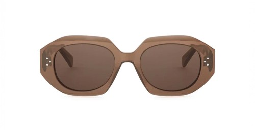 Celine CL40319I - 48E - 52 Sonnenbrillen Braun Geometrisch / Eckig