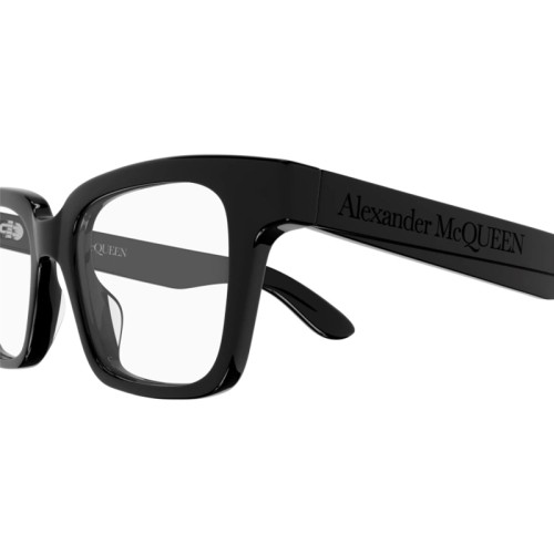 Alexander McQueen AM0385O - 001 - 49 Brillenfassungen Schwarz Eckig