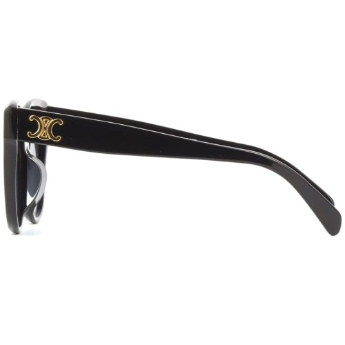 Celine CL40204F - 01W - 58 Sonnenbrillen Schwarz Kissenform (Abgerundet)