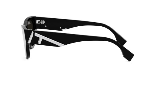 Fendi FE40135I - 01A - 139 Sonnenbrillen Schwarz Schild