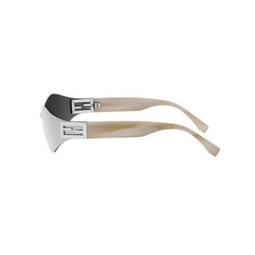 Fendi FE40159U - 16C - 74 Sonnenbrillen Silber Schild