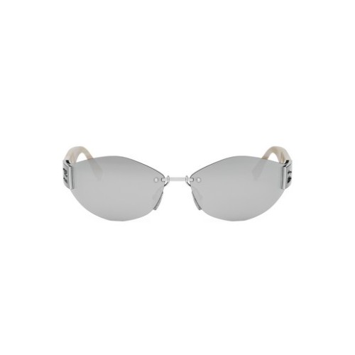 Fendi FE40159U - 16C - 74 Sonnenbrillen Silber Schild