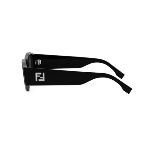 Fendi FE40158I - 01N - 55 Sonnenbrillen Schwarz Oval