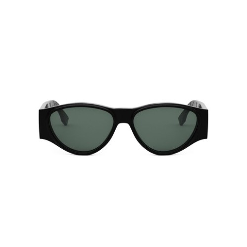 Fendi FE40158I - 01N - 55 Sonnenbrillen Schwarz Oval
