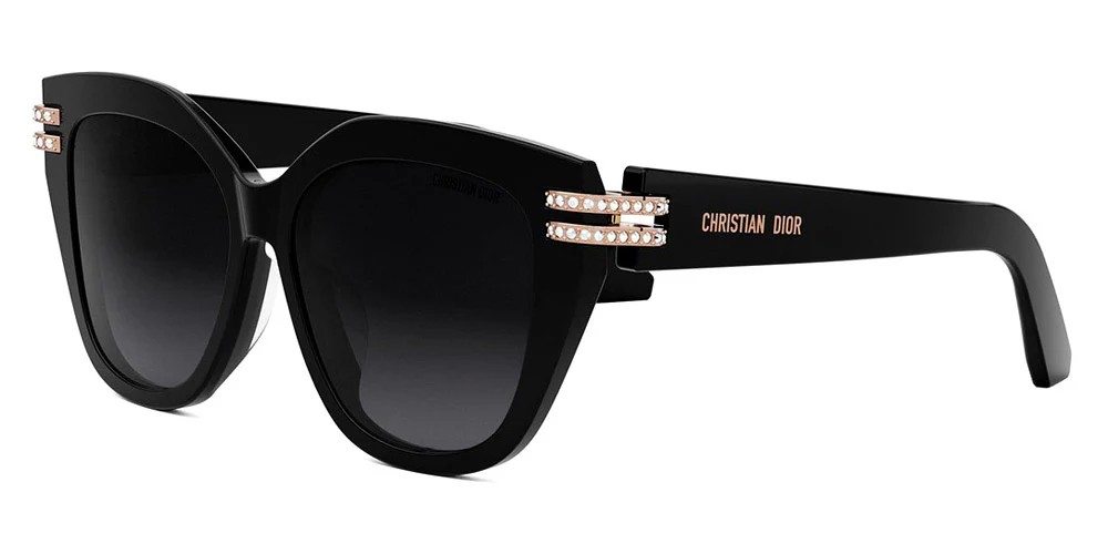 Dior CDIOR B4F - 10A1 - 56 Sonnenbrillen Schwarz Kissenform (Abgerundet)
