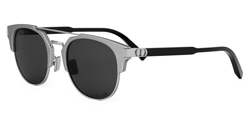 Dior CD ICON R1U ALUMINUM - F1A0 - 53 Sonnenbrillen Silber Panto / Abgerundet