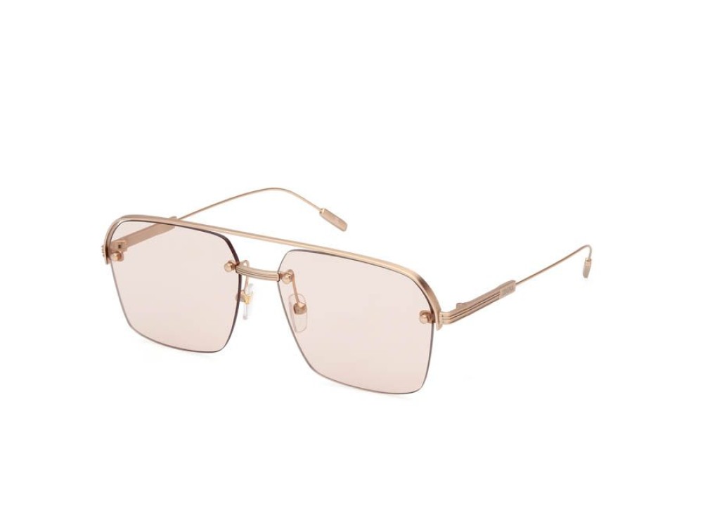Zegna EZ0213 - 29E - 59 Sonnenbrillen Roségold Pilot (Aviator)