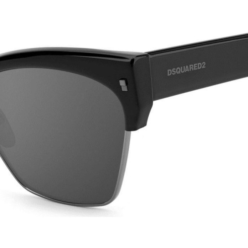 Dsquared2 D2 0015/S - 807T4 - 57 Sonnenbrillen Schwarz Kissenform (Abgerundet)