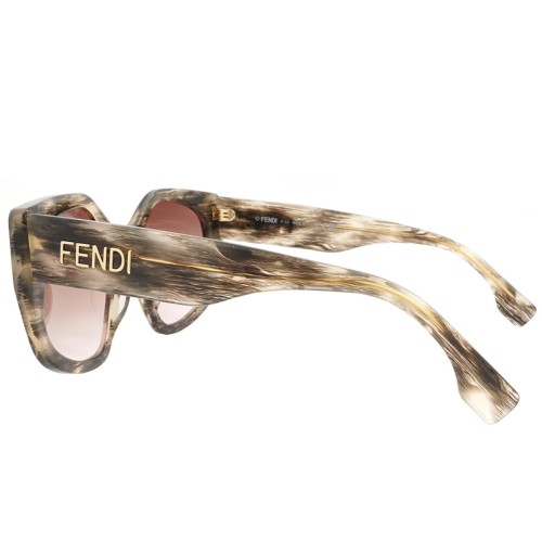 Fendi FE40017I - 63S - 55 Sonnenbrillen Havana Eckig