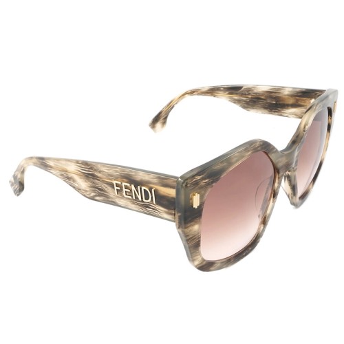 Fendi FE40017I - 63S - 55 Sonnenbrillen Havana Eckig