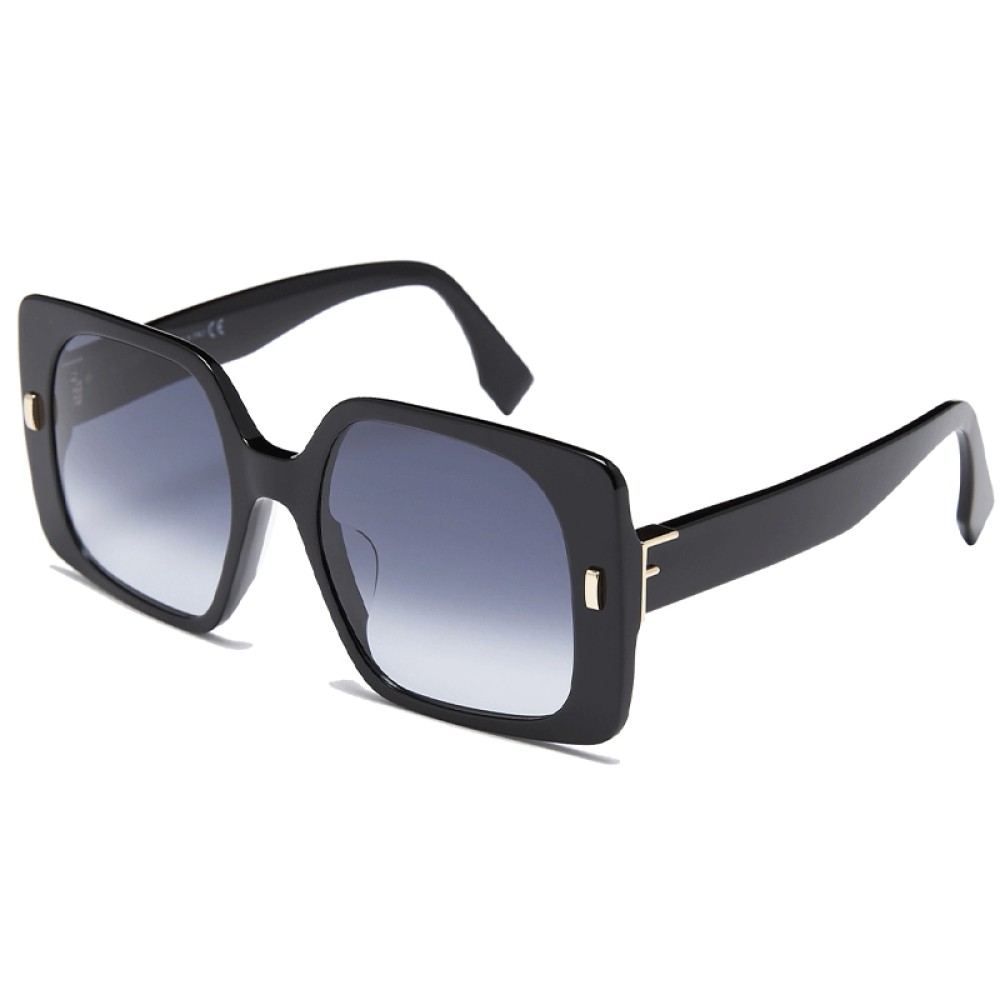 Fendi FE40036U - 01W - 53 Sonnenbrillen Schwarz Eckig