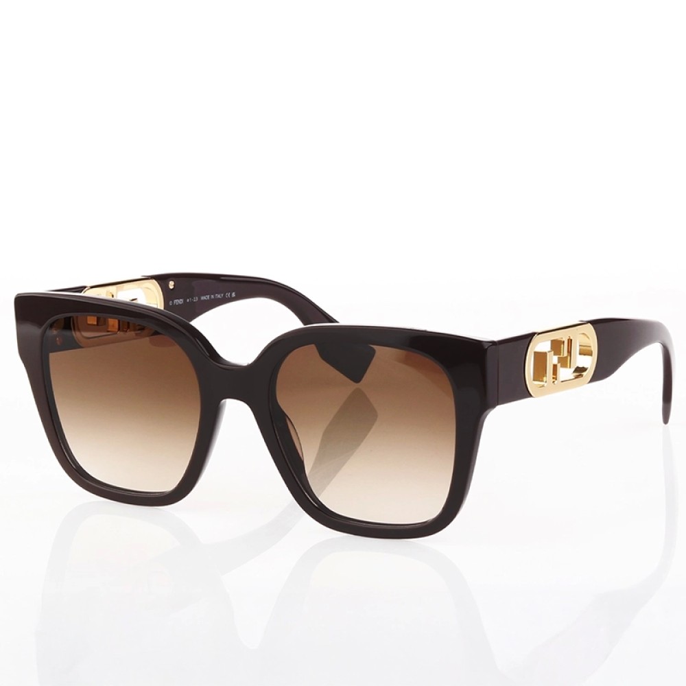 Fendi FE40063I - 50F - 54 Sonnenbrillen Braun Eckig