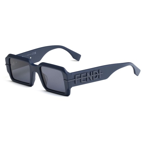 Fendi FE40073U - 90V - 52 Sonnenbrillen Blau Eckig