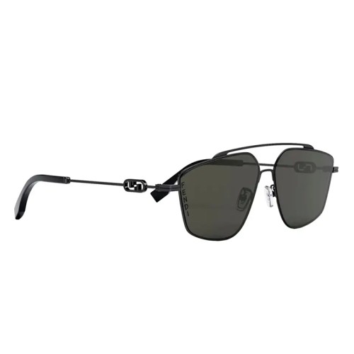Fendi FE40079U - 12A - 58 Sonnenbrillen Schwarz Pilot (Aviator)
