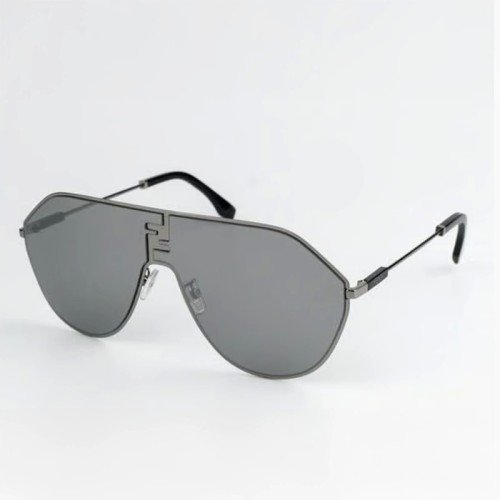 Fendi FE40080U - 12C - 65 Sonnenbrillen Silber Pilot (Aviator)