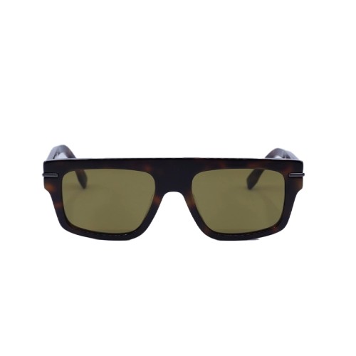 Fendi FE40091U - 53E - 54 Sonnenbrillen Havana Flacher Oberteil