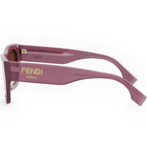 Fendi FE40100I - 81E - 53 Sonnenbrillen Rosa Eckig