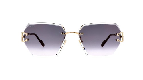 Cartier CT0466S - 001 - 58 Sonnenbrillen Gold Eckig