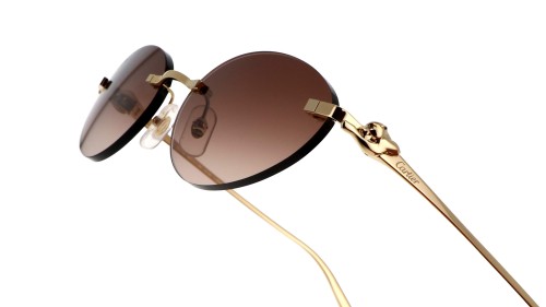 Cartier CT0504S - 003 - 58 Sonnenbrillen Gold Oval