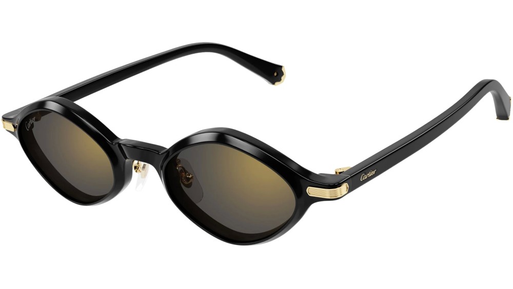 Cartier CT0540S - 001 - 48 Sonnenbrillen Schwarz Oval