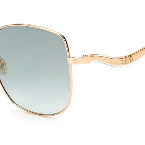 Jimmy Choo MAMIE/S - DDBEZ - 60 Sonnenbrillen Gold Kissenform (Abgerundet)