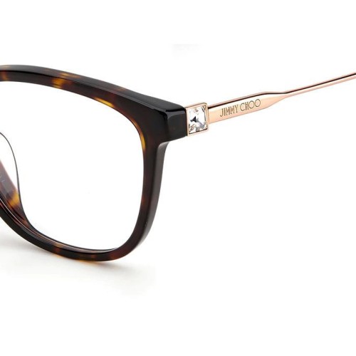 Jimmy Choo JC325/F - 086 - 53 Brillenfassungen Havana Kissenform (Abgerundet)