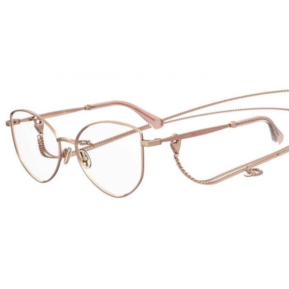 Jimmy Choo JC327 With chain - DDB - 52 Brillenfassungen Roségold Kissenform (Abgerundet)