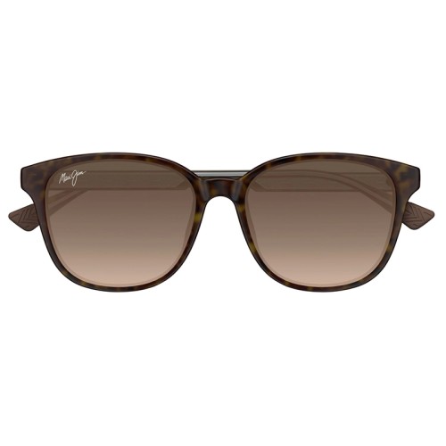 Maui Jim MJ0647SA KU'IKAHI AF - 002 - 55 - MIT POLARISIERTEN GLÄSERN Sonnenbrillen Havana Kissenform (Abgerundet)