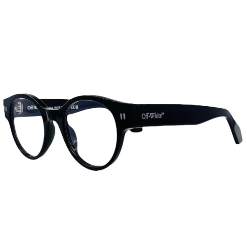 Off-White OERJ055 - 1000 - 48 Brillenfassungen Schwarz Rund