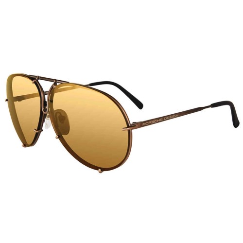 Porsche Design P8478 - E - 60 Sonnenbrillen Braun Pilot (Aviator)