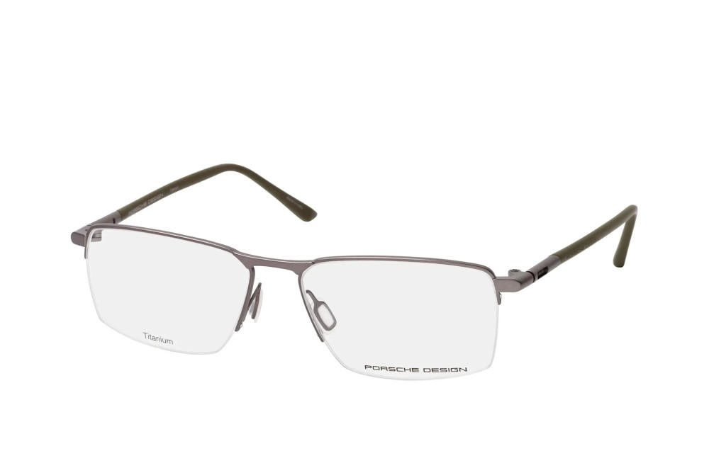 Porsche Design P8765 TITANIUM - C - 55 Brillenfassungen Grau Eckig