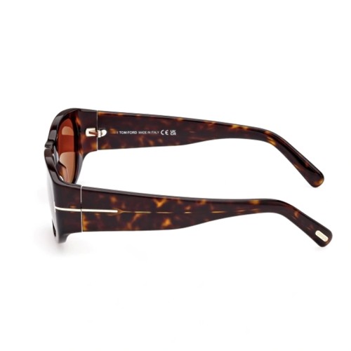 Tom Ford FT0987 ECO CYRILLE-02 - 52S - 53 Sonnenbrillen Havanna Eckig