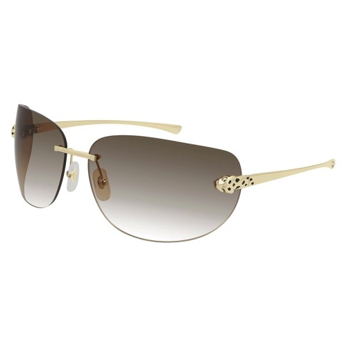 Cartier CT0266S - 004 - 61 Sonnenbrillen Gold Eckig