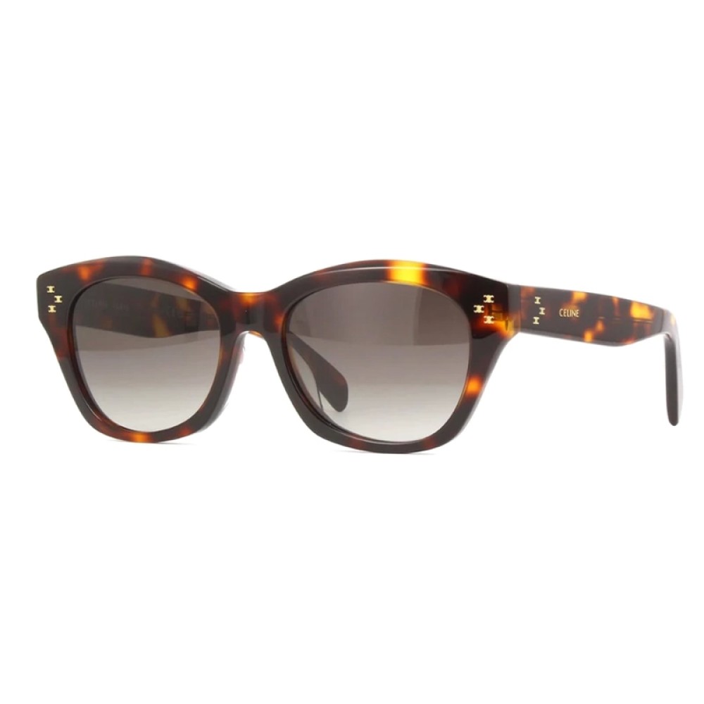 Celine CL40217U - 53K - 55 Sonnenbrillen Havanna Kissenform (Abgerundet)