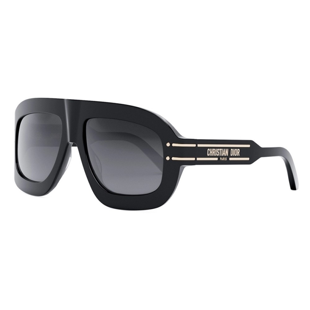 Dior DIORSIGNATURE M1U - 10A1 - 58 Sonnenbrillen Schwarz Flacher Oberteil