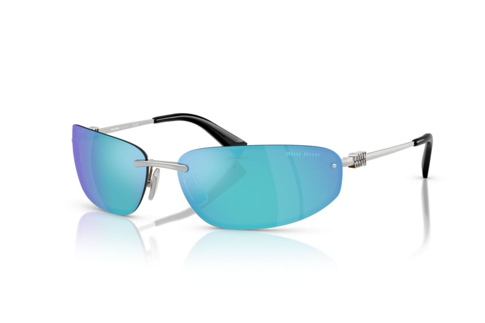 MIU MIU MU A50S - 1BC10K - 68 Sonnenbrillen Silber Rechteck