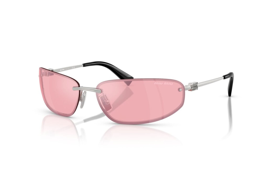 MIU MIU MU A50S - 1BC70J - 68 Sonnenbrillen Silber Rechteck