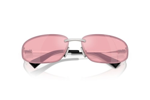 MIU MIU MU A50S - 1BC70J - 68 Sonnenbrillen Silber Rechteck