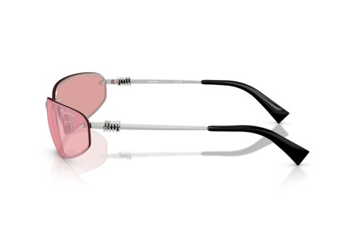 MIU MIU MU A50S - 1BC70J - 68 Sonnenbrillen Silber Rechteck