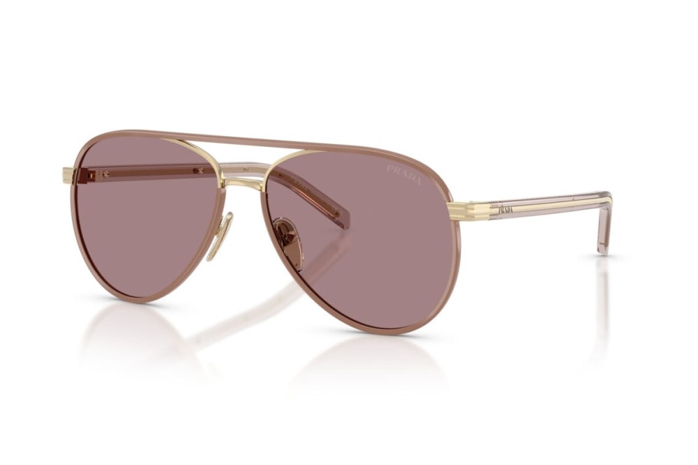 PRADA PR B57S - ​24E20I - ​59 Sonnenbrillen Gold Pilot (Aviator)